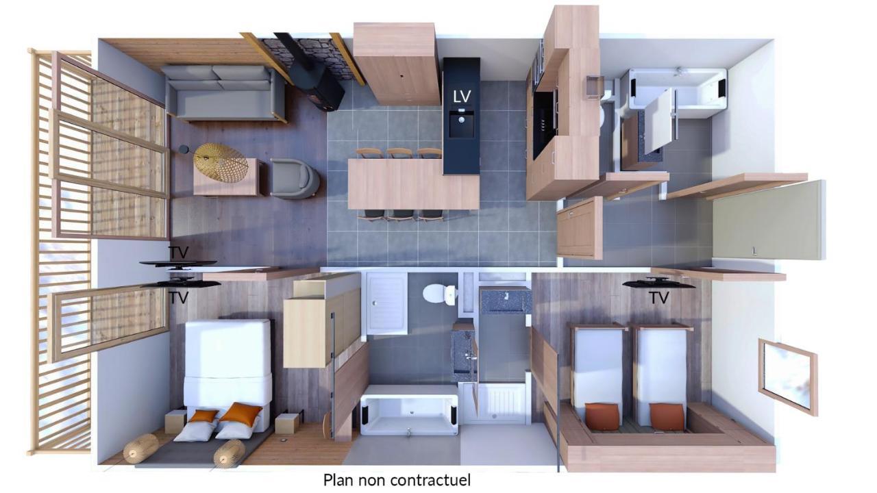 Ferienwohnung Les Balcons Platinium Val Cenis Lanslevillard Exterior foto