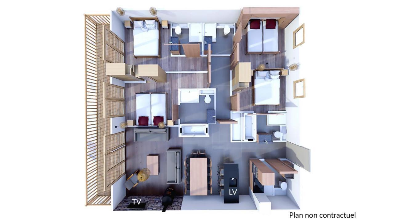 Ferienwohnung Les Balcons Platinium Val Cenis Lanslevillard Exterior foto